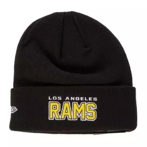 New Era NFL Los Angeles Béliers Bonnet Tricoté Noir 97451