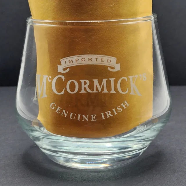 McCormick Genuine Irish Whiskey On The Rocks Glass Barware Man Cave