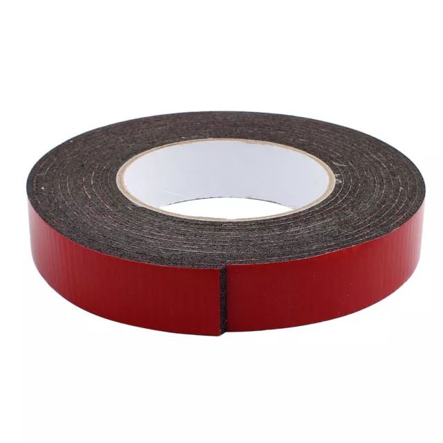 5M 20mm x 3mm a doppio lato adesivo spugna antiurto nastro di schiuma Rosso Nero 3