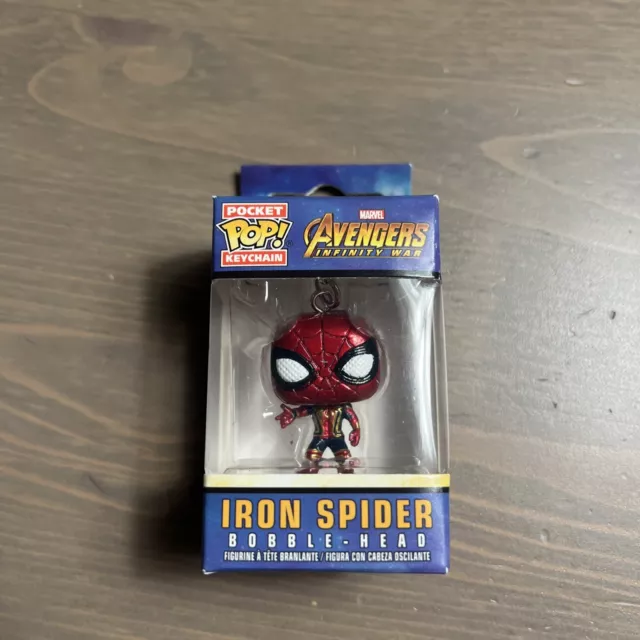 Funko Marvel Avengers Infinity War Spider-Man Iron Spider Pocket Pop! Key Chain