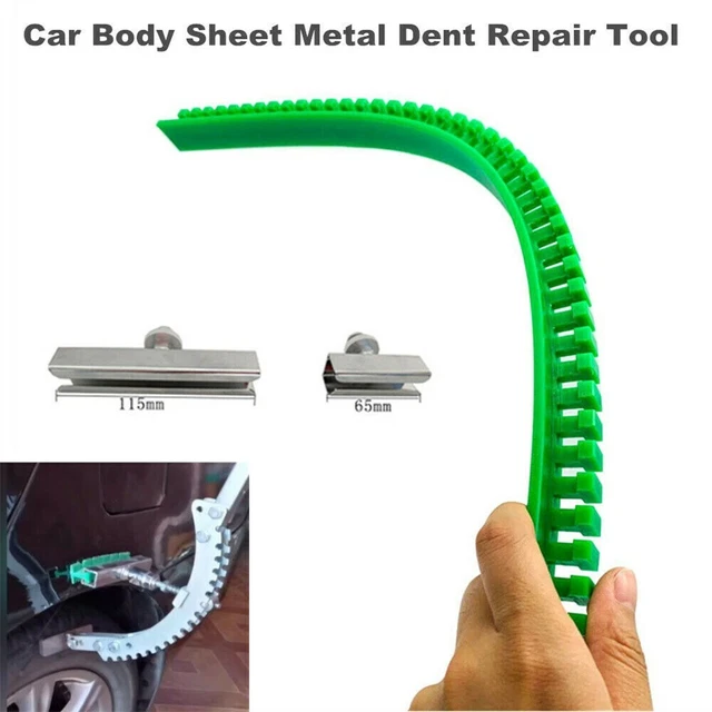 Strumento di riparazione ammaccatura auto lamiera corpo set tiratore grandine + acciaio e plastica