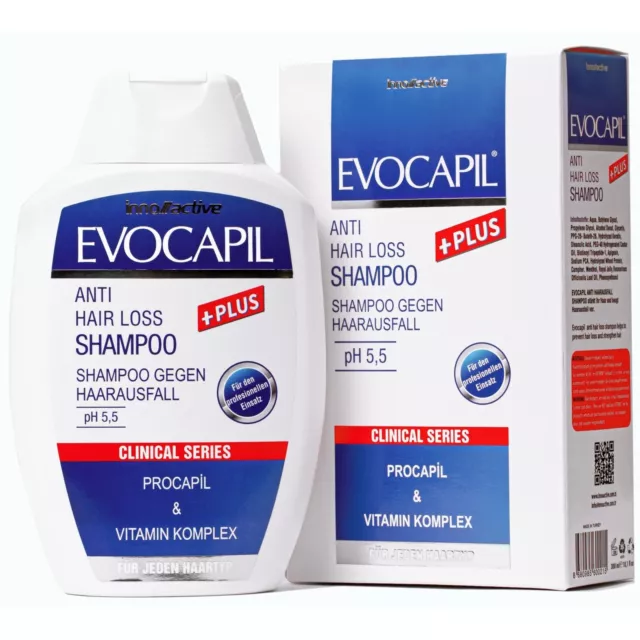 Evocapil Plus Shampoo nach Haartransplantation und bei Haarausfall DHT Blocker