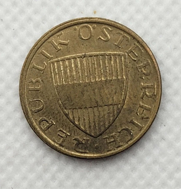 🪙1970 Austria 50 Groschen Coin AU  Aluminum Bronze Money 🪙