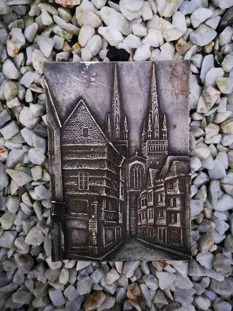 Boîte Ancienne En Laiton Pour Chuna (pâte à Chaux) - Artisanale, Gravée - Inde