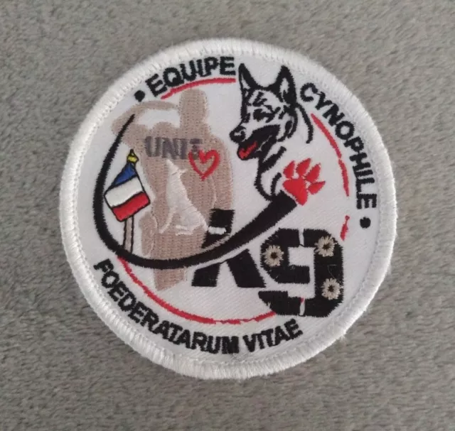 écusson / patch velcro équipe cynophile K9 Foederatarum vitae 2