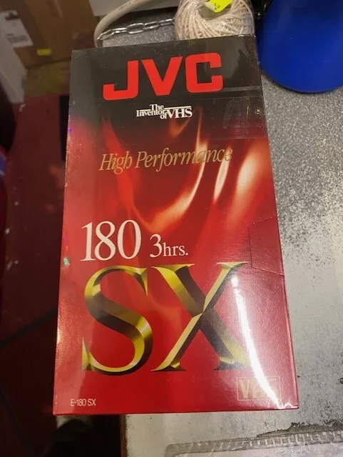 3 x JVC E-180 SX Blank VHS Tapes High Performance 3 Hours Brand New Sealed