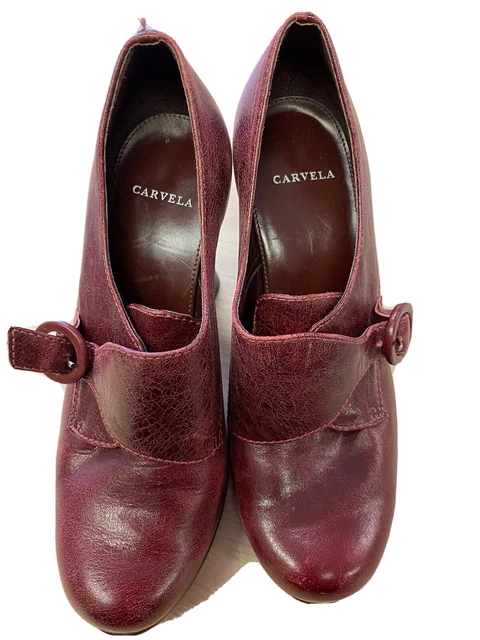 carvela burgundy shoes