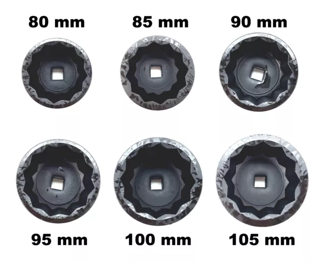 Schlagschrauber-Nüsse Steckschlüssel-Satz Nuss Stecknuss LKW Traktor 1“ 80-105mm