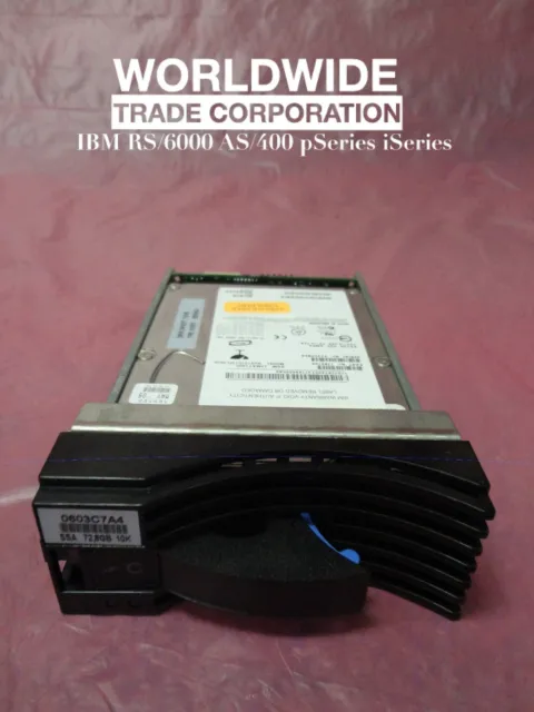 IBM 18P6145 22R0612 72.8GB 10K RPM SSA Disk Hard Drive Module pSeries w/ Bracket