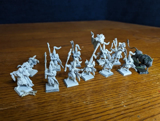 Warhammer Battle - Hauts Elfes - 15 Lions Blancs (Métal) OOP 90s