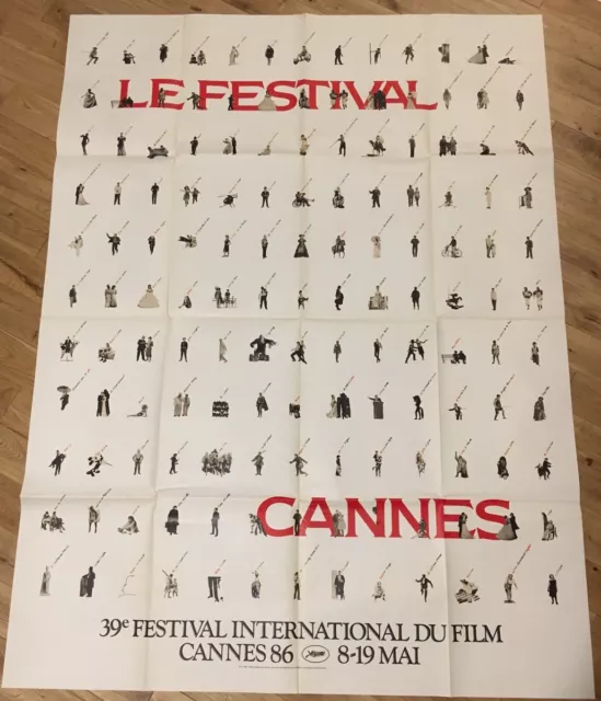 Affiche Originale Festival de Cannes 1986 - 120x160cm