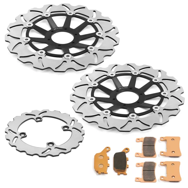 CBR900RR Fireblade 1998 1999 Front Rear Brake Discs Rotors Pads Set for Honda