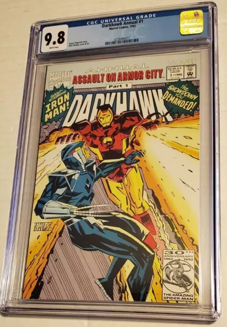 Darkhawk Annual #1 Cgc 9.8 1992 +Iron Man+ Very Low Pop