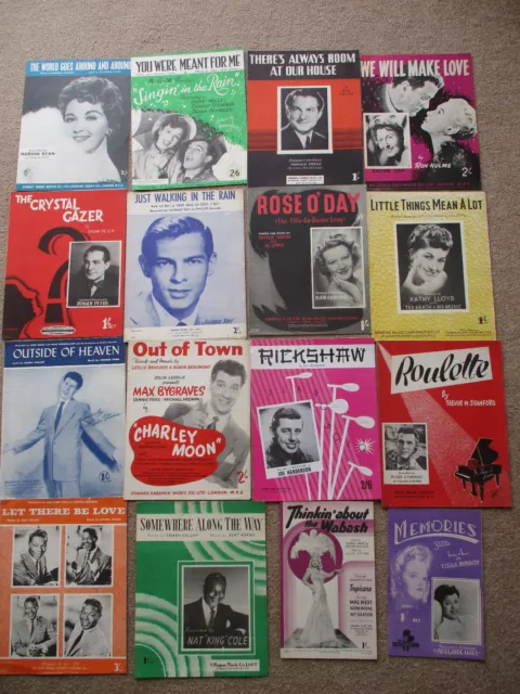 1950s Sheet Music. Various titles - choose your own. Doris Day, Dickie Valentine 3