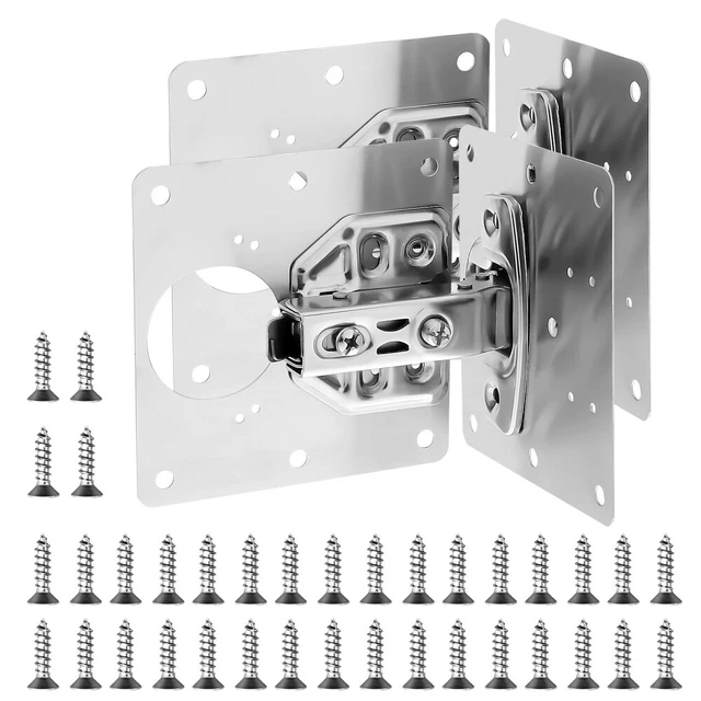 Accesorios de acero inoxidable 304 para puertas de armario de cocina placa de reparación puerta de armario pesca de puerta