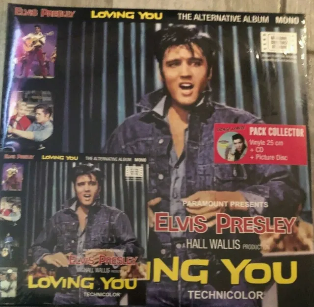 ELVIS PRESLEY LOVING YOU " the alternative album" 10" vinyl pack collector + CD