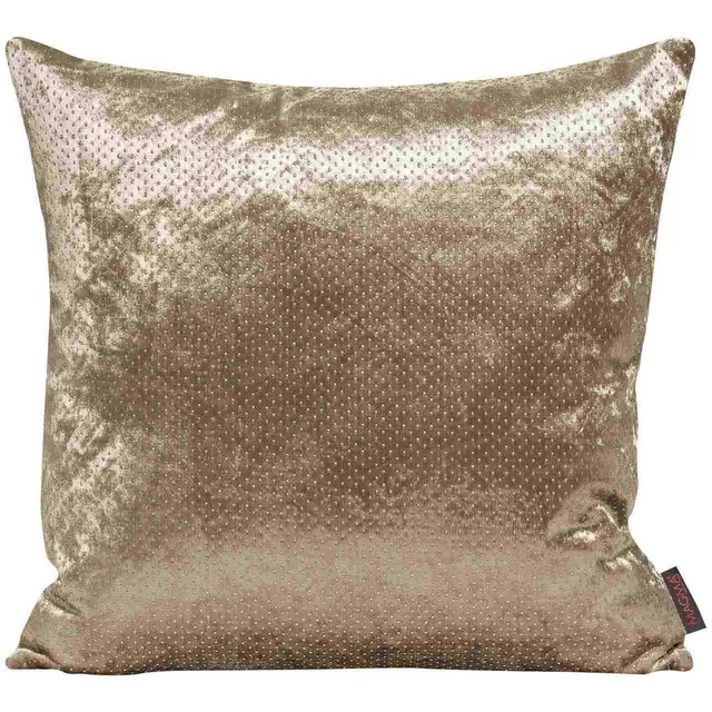 Magma Wendekissenhülle Kissenbezug Dekokissen Glossy 50x50 cm Uni Glänzend Beige