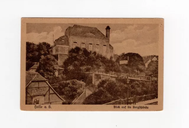 AK Ansichtskarte Halle an der Saale / Blick auf die Bergschänke - 1926