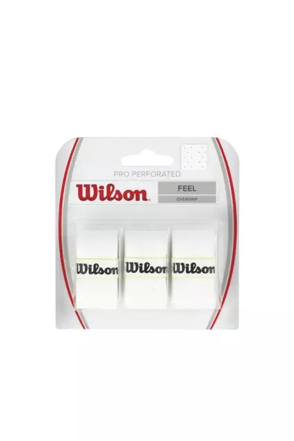 Wilson PRO OVERGRIP perforated ( 3er Pack ) weiß