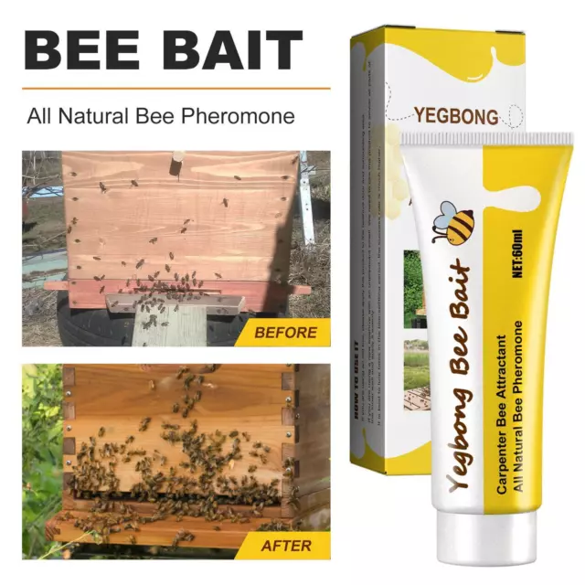 60ml Bee Bait Trap Attractant Leurre Beehive Bee Swarm Equipment 2