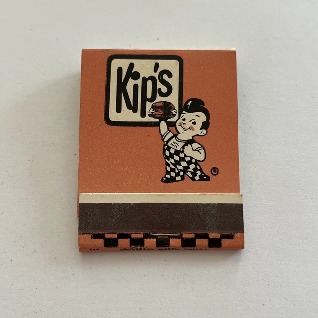 MATCHBOOK KIP'S BIG Boy Burgers DallasFort Worth, TX, Oklahoma City