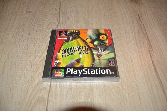 Jeu PlayStation PS1 Oddworld : L'Exode D'Abe - Complet, Boîte Black Label, Version FRA, Très Bon état