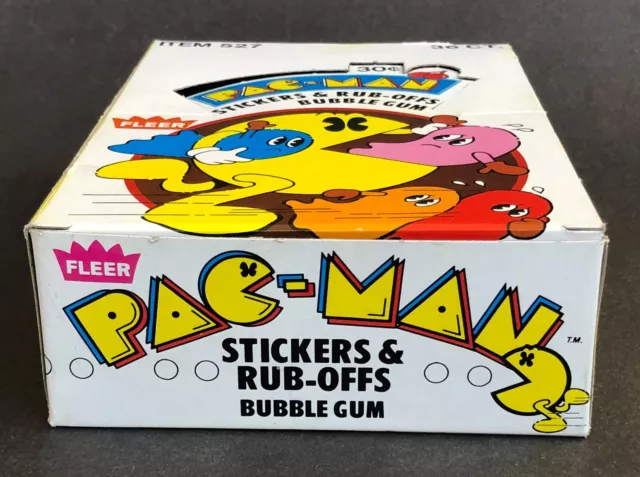 1980 Lot Pac-Man Sticker and Rub Off Game Cards 113 Some Dups Original Box Vtg