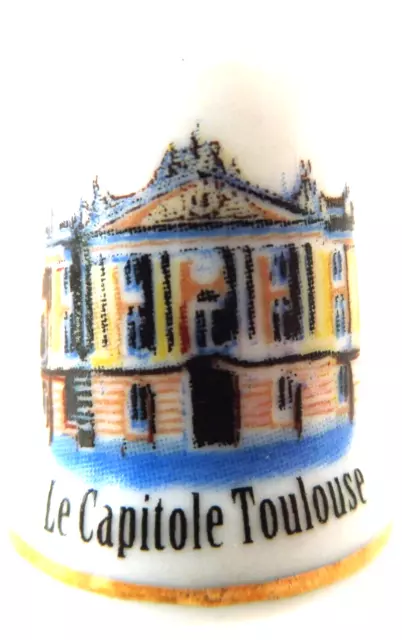 Dé à coudre en porcelaine Toulouse St-Sernin