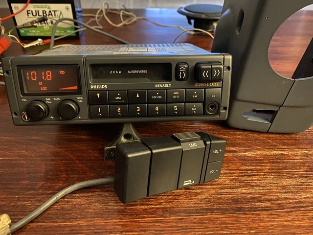 ENSEMBLE AUTORADIO RENAULT Clio Williams 16S R19 Cassette Philips