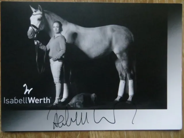 Handsignierte Autogrammkarte *ISABELL WERTH* Reiten Olympia Gold Tokio 2020 #2