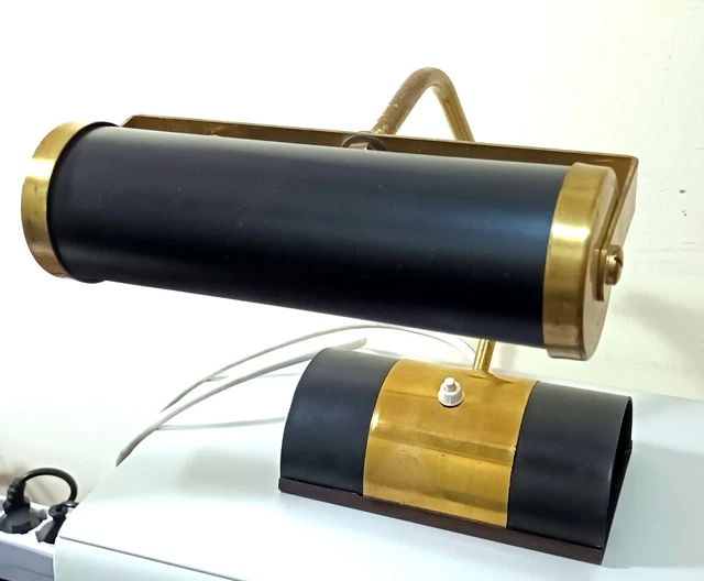 EMOS Lampada da tavolo vintage DUSTIN con corpo in metallo, design lampada da scrivania in colore nero, posizionabile, attacco E27, cavo di alimentazione 1,5 m e interruttore, non dimmerabile, Z7612B