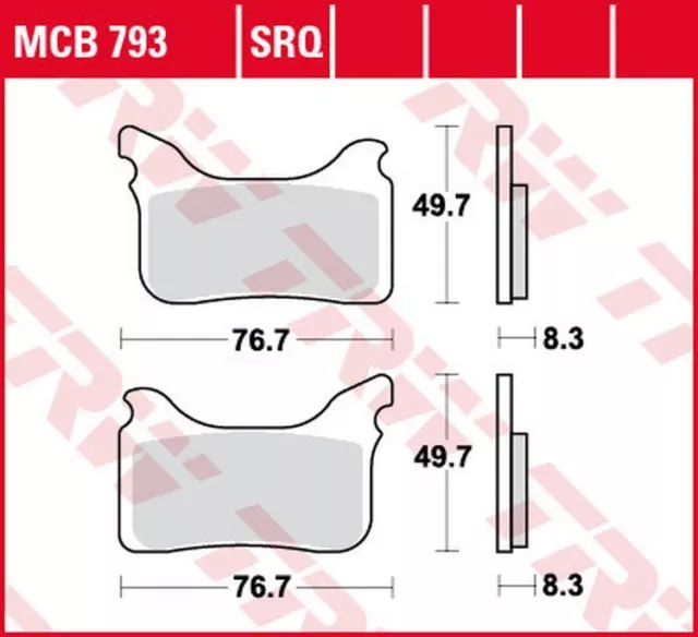 TRW Sinter Street Renn Bremsbeläge vorne für KTM SMR 525 Supermoto