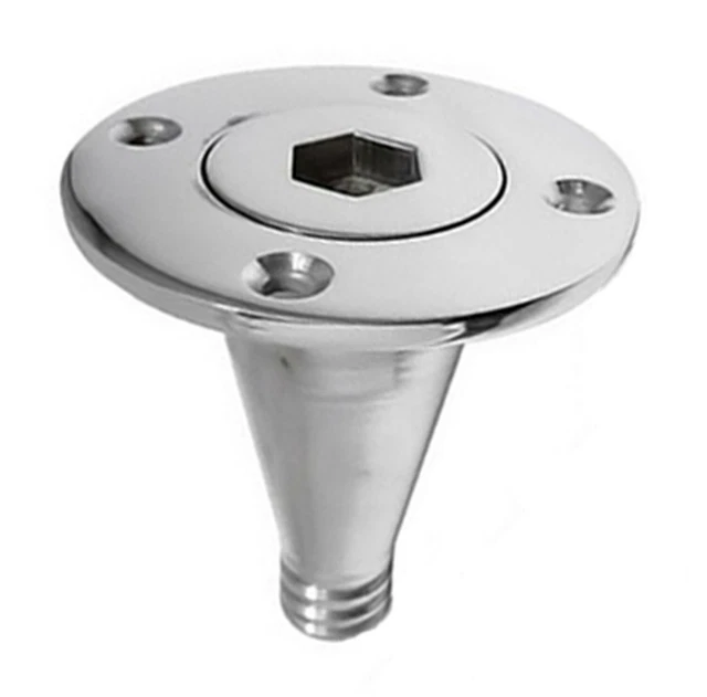 Pont Fixation Rinçage Sortie Chromé Avec 19mm (1.9cm) Queue de Tuyau AD003M