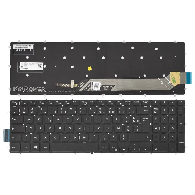 Clavier Azerty Français Pour Dell Latitude E5580 Rétroéclairage