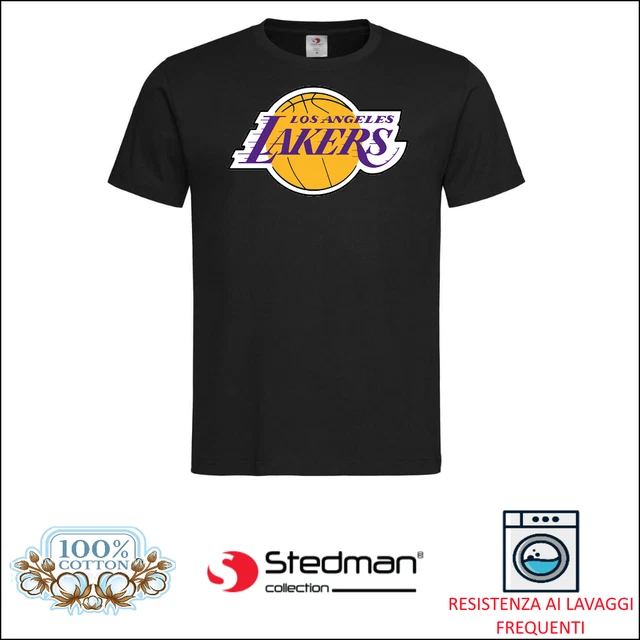 T-shirt a maniche corte New Era da uomo LA Lakers NBA - nera