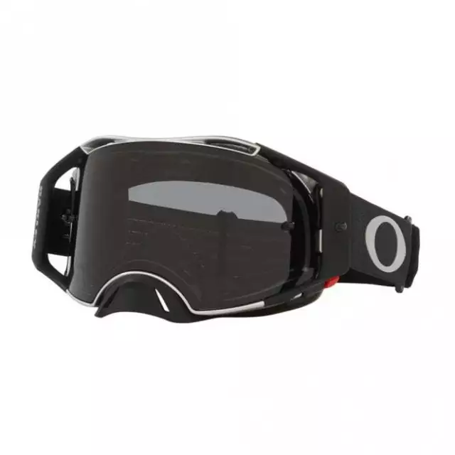 Oakley Airbrake TUFF BLOCKS MX Motocross Goggles - Gun/Black w/Dark Grey Lens