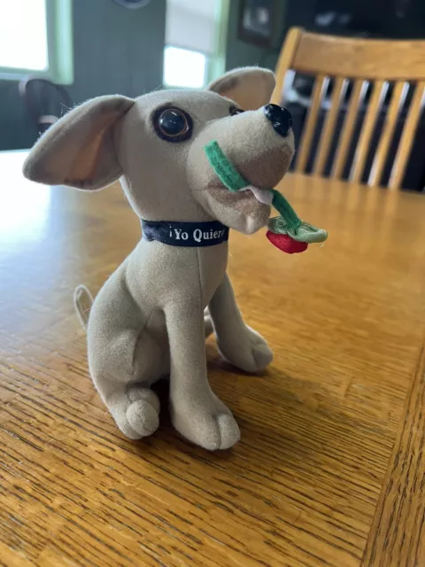 Taco Bell "Yo Quiero" Chihuahua Dog with Rose Plush Applause Brand