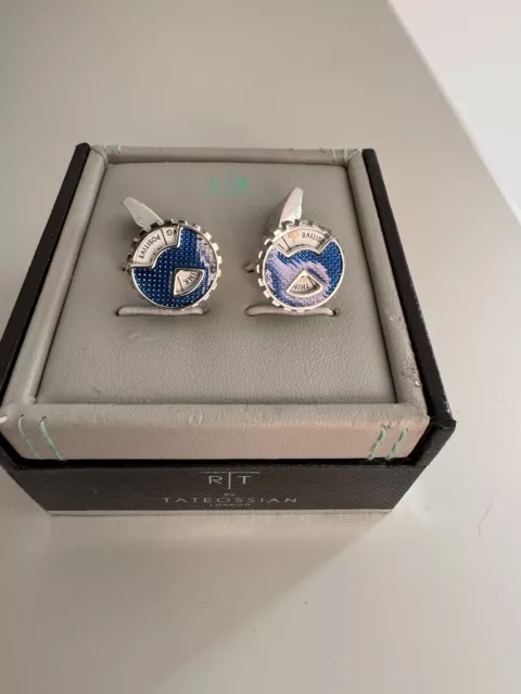 Tateossian Gear Cufflinks Worn Twice Comes Boxed Box Rrp £275