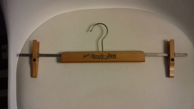 Rare ancien cintre en bois pliable 1950 / Union Rock-Jon / RFA / vintage