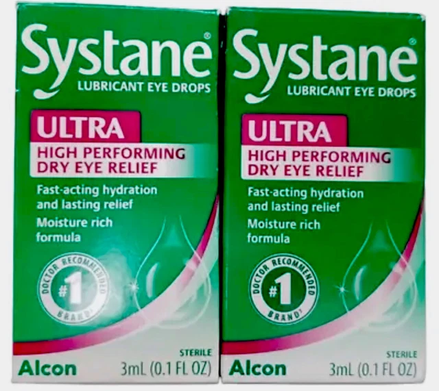 SYSTANE ULTRA HIGH Performing Dry Eye Relief 3 mL Exp 2024 Lot of 2 Pcs