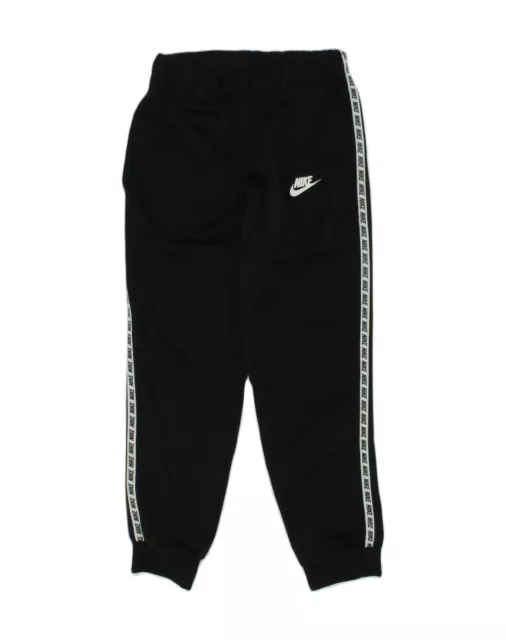 NIKE Girls Tracksuit Trousers 10-11 Years Medium Black Polyester AC65