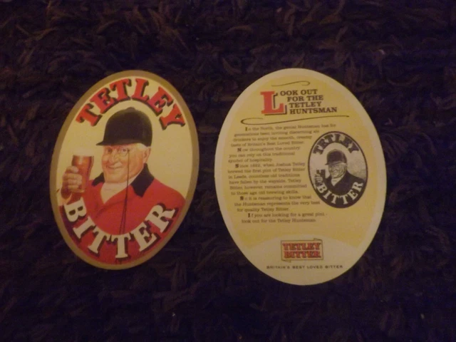Tetley Bitterbiermatte Untersetzer Tetley Huntsman