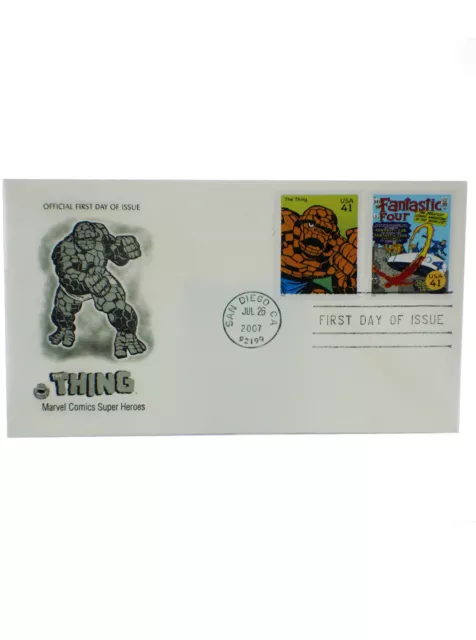 Thing Fantastic Four USPS First Day Of Issue Stamp Marvel Comics Heroes 2007