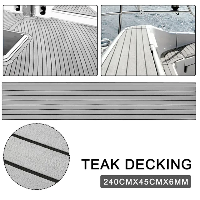 EVA SCHAUM TEAK Boot Yacht Bodenbelag Matte Deck Teppich Selbstklebend  240x45cm EUR 24,97 - PicClick DE