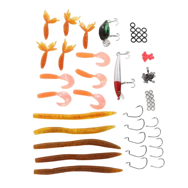 Accessoires De Leurres De Pêche Kit 'appâts En Plastique Pour Eau Salée