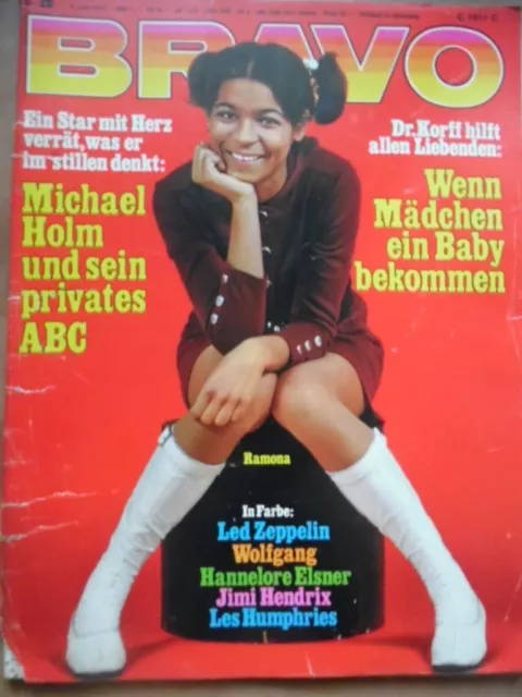 BRAVO 28  - 1971 Ramona Jimi Hendrix Michael Holm Led Zeppelin Wecke H. Elsner