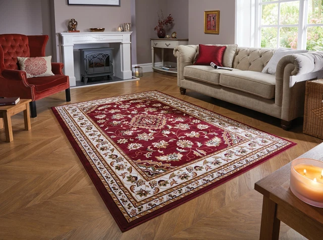 Oriental Classic Rug Sherborne Traditional Red Runner Living Room Bedroom Rug