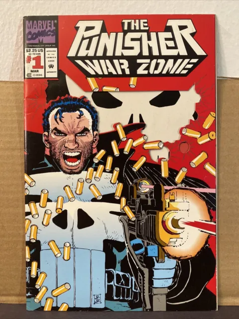 Marvel Comic Books Punisher War Zone vol 1 #1 March 1992 Die Cut John Romita Jr