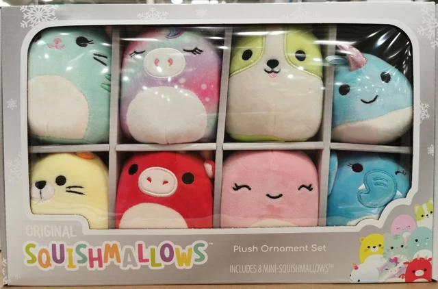 Original Squishmallows Plush Ornament Set - Includes 8 Mini Squishmallows *NEW*