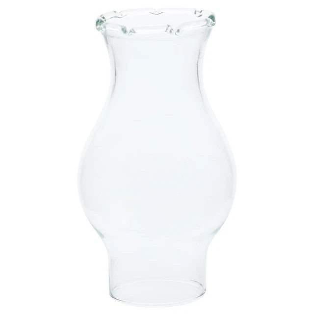 Clear Glass Oil Lamp Chimney – 3.5x9 Inch Replacement Shade For Kerosene Lamps